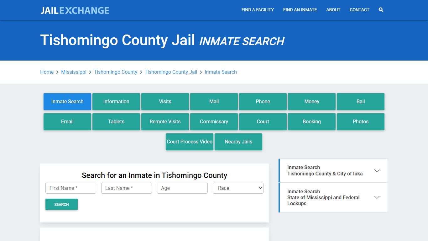 Tishomingo County Jail, MS Inmate Search: Roster & Mugshots